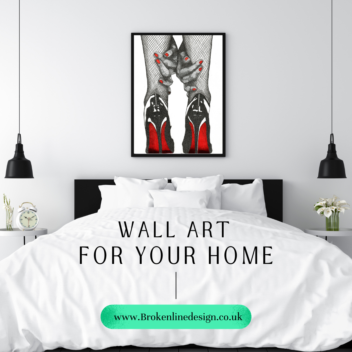 Christian Louboutin So Kate Red Bottom Heels Wall Print – brokenlinedesign