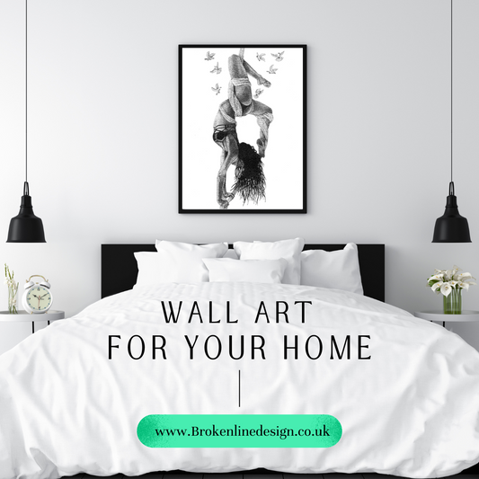 Shibari Female Form Wall Print