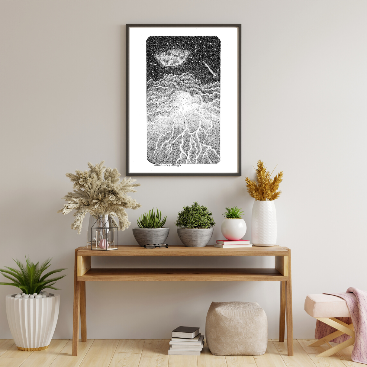 Lightning Storm Art Print