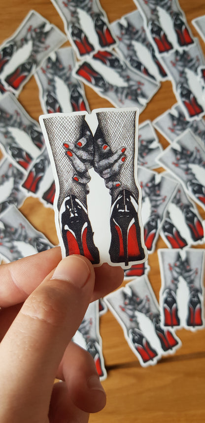 Cheeky Louboutin Vinyl Stickers - Water/Weatherproof - Adult Provocative Stickers