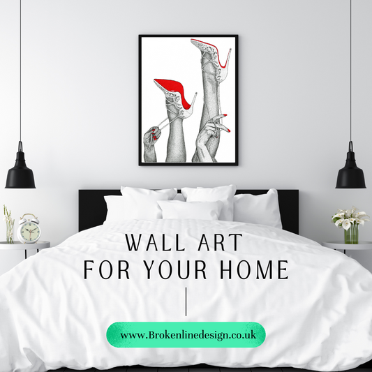 Christian Louboutin Impera Heels Wall Print - Red Bottoms Wall Art