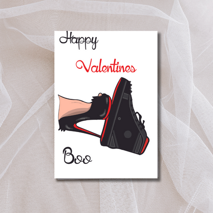 Christian Louboutin Valentines Card - His - Hers - Valentines Day - Matching Red Bottoms