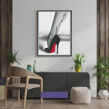 Love Is Louboutin's Wall Print - Red Bottom Heels Wall Print