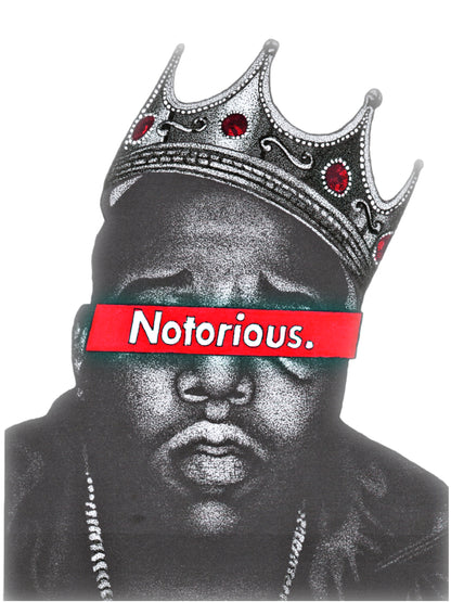 The Notorious BIG Dotwork Portrait Wall Print