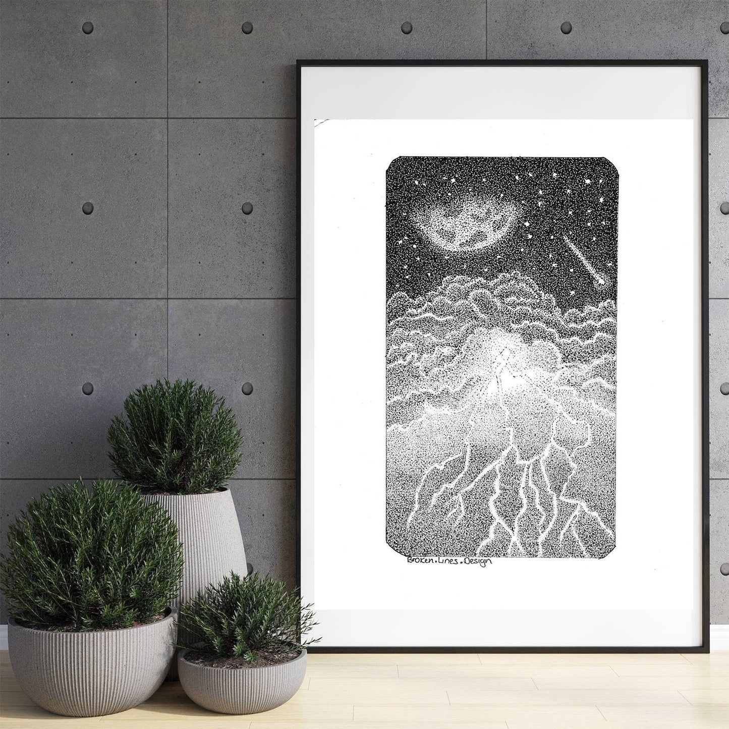 Lightning Storm Art Print.