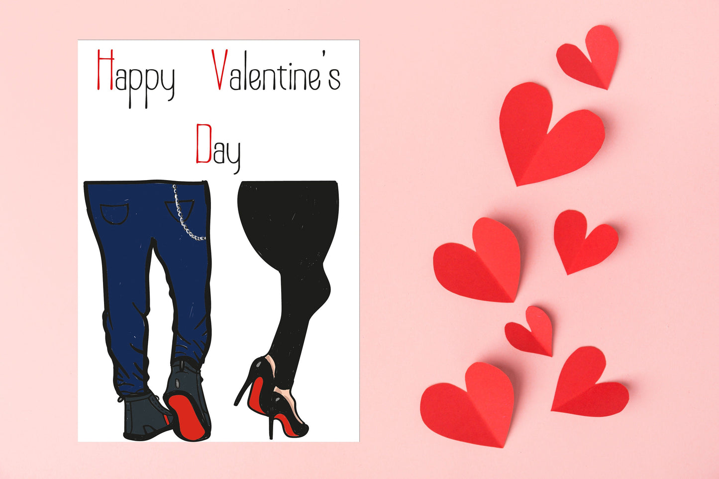 Christian Louboutin Couple -- Valentine's Day Card.