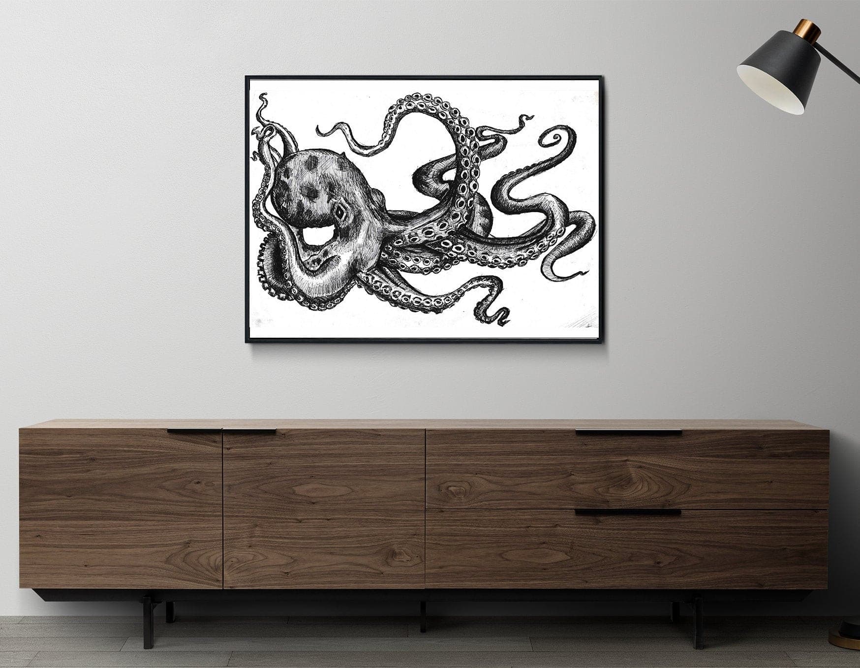 Kraken Beach Wall Picture.