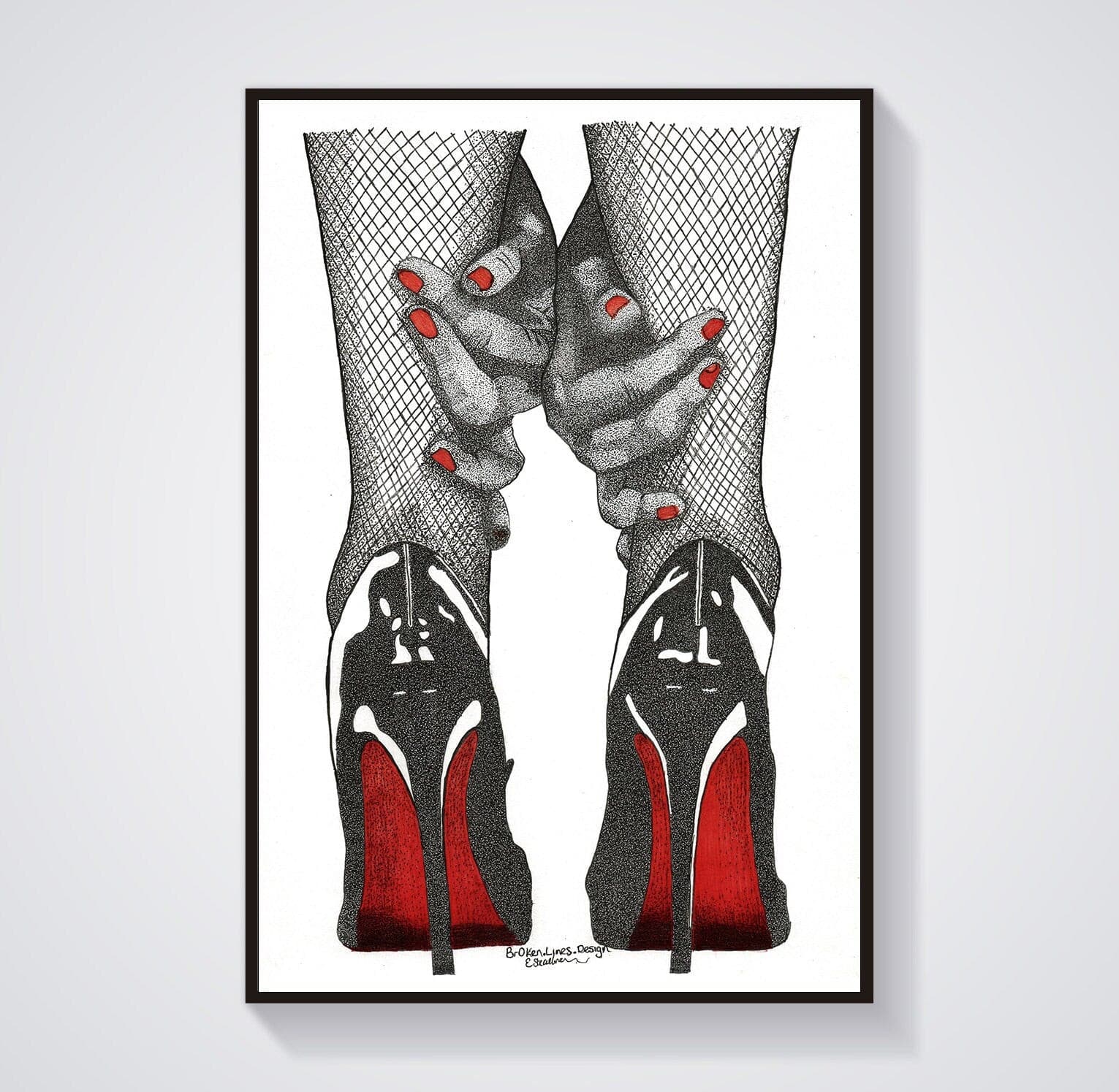 Christian sales louboutin drawings