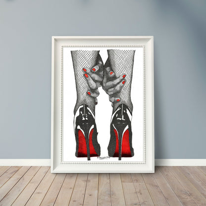 Christian Louboutin So Kate Provocative Heels Art Print.