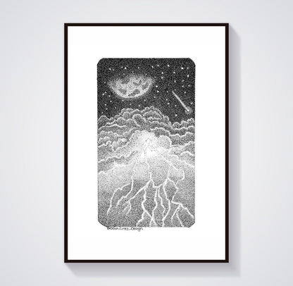 Lightning Storm Art Print.