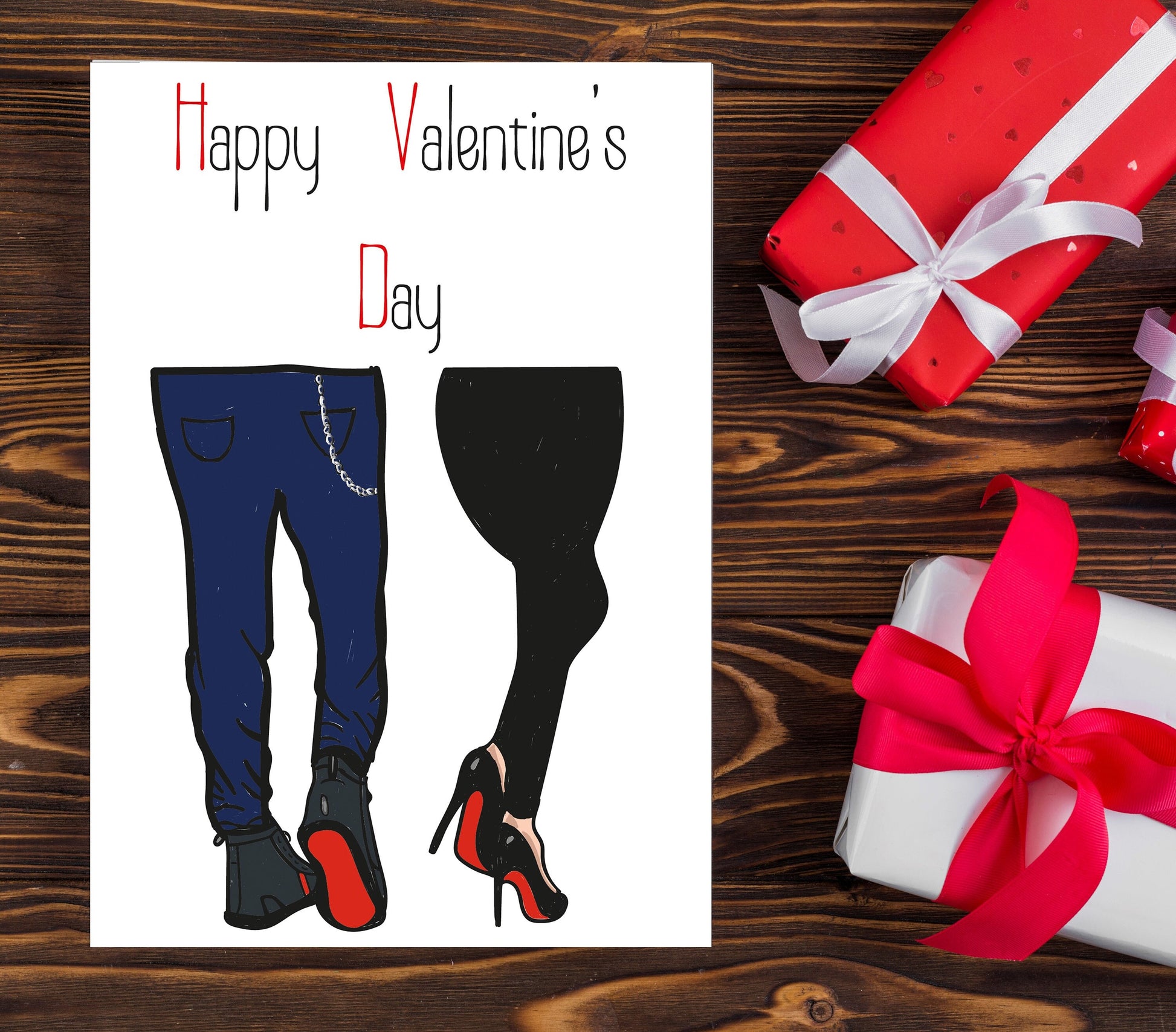 Christian Louboutin Couple -- Valentine's Day Card.