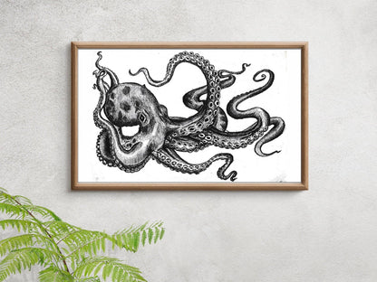 Kraken Beach Wall Picture.