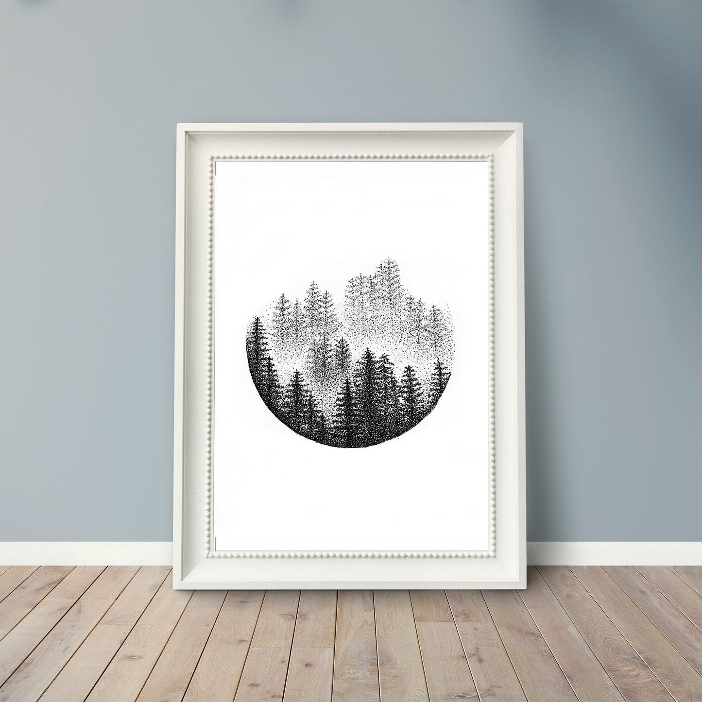 Misty Forest Art Print.