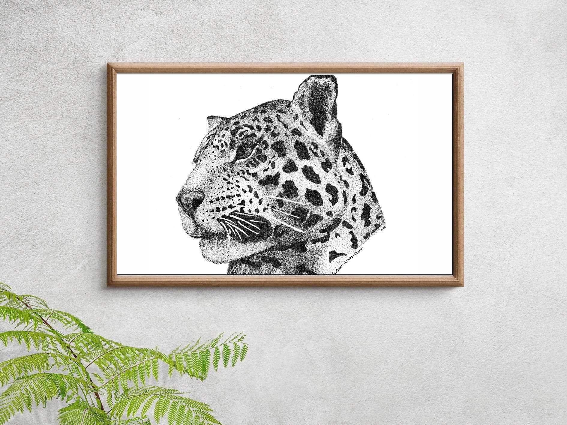 Jaguar Big Cat Art Print.