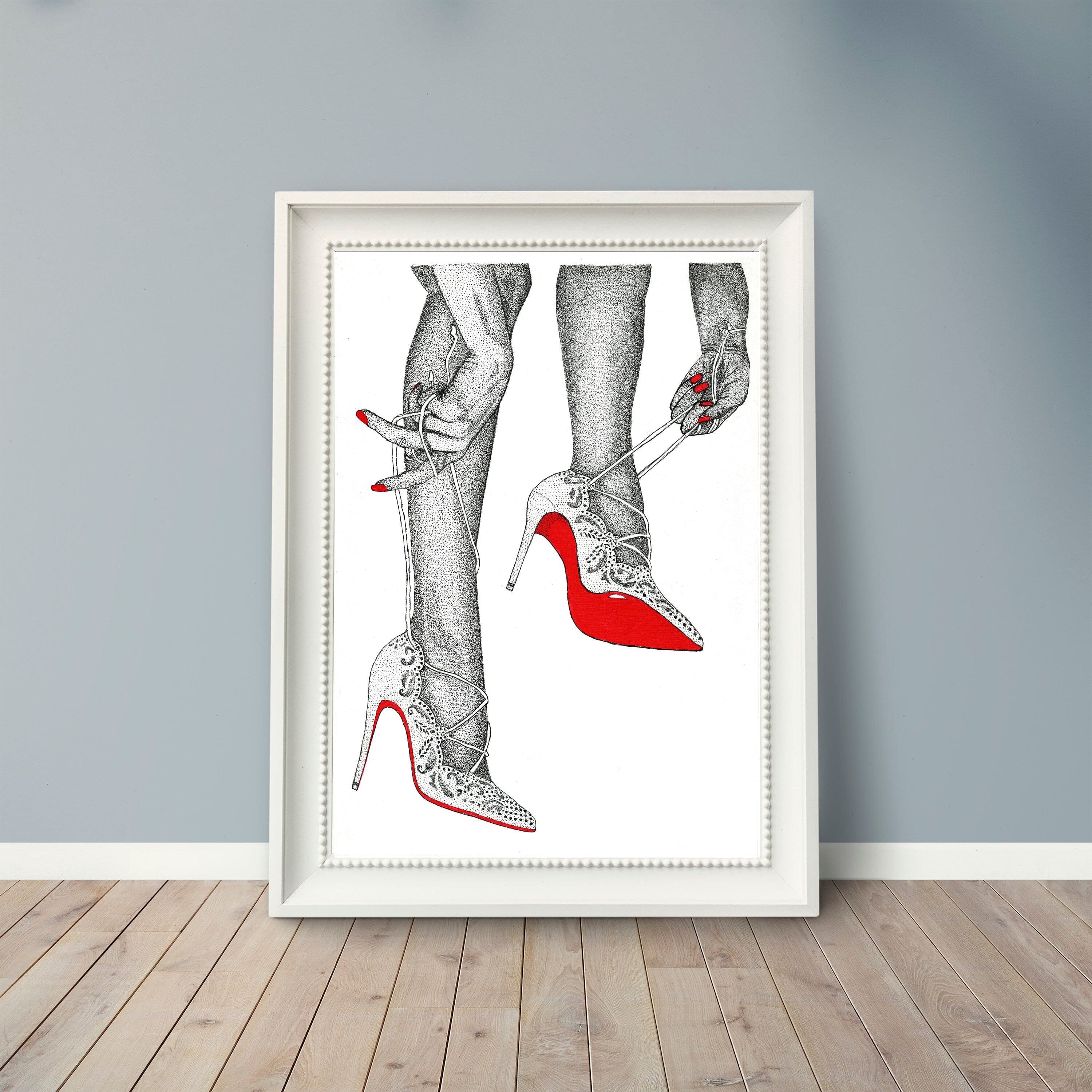 Christian louboutin discount art print