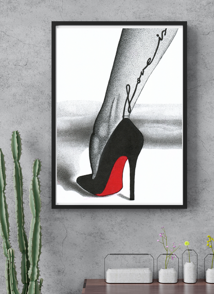 Love Is Louboutin's Wall Print - Red Bottom Heels Wall Print