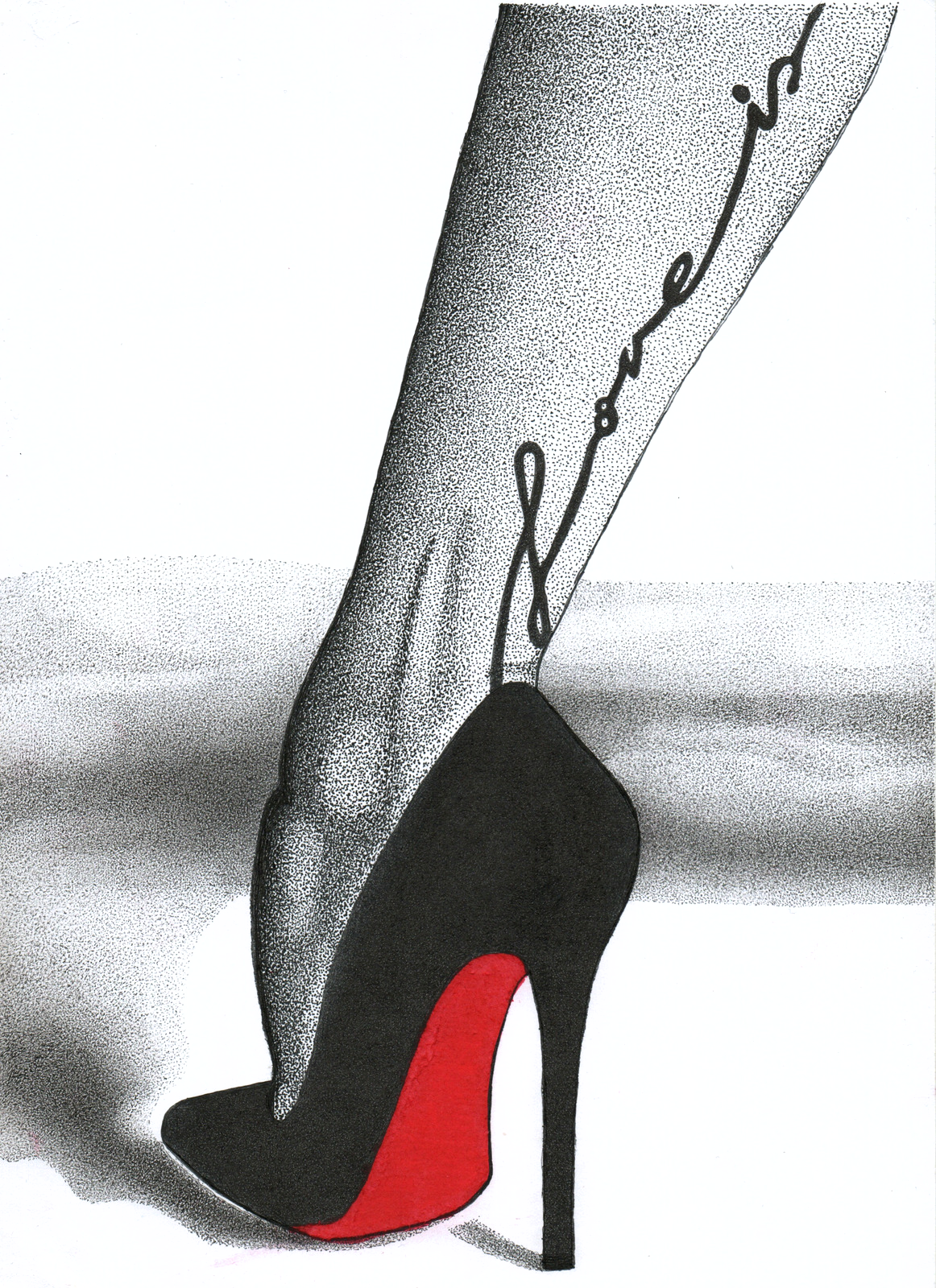 Love Is Louboutin's Wall Print - Red Bottom Heels Wall Print